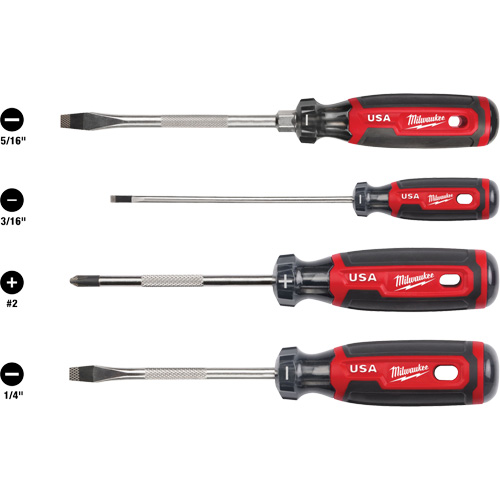 Cushion Grip Screwdriver Set, 4 Pcs. Pathway Supply LP