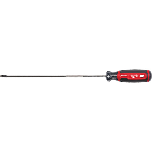 Phillips Screwdriver, #2 Tip, Round, 363 mm L, Cushion Grip Handle Pathway Supply LP