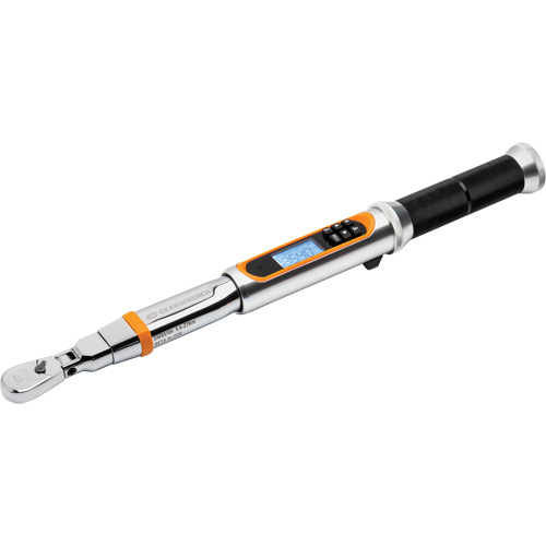 120XP Flex Head Torque Wrench with Angle, Electronic, 1/4" Square Drive, 24 - 240 in-lbs. Pathway Supply LP