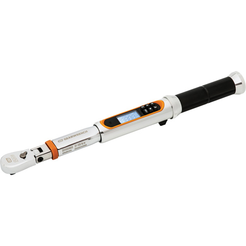 Cl&eacute; dynamom&eacute;trique &agrave; t&ecirc;te flexible 120XP avec angle, &eacute;lectronique, Entraînement 3/8" carr&eacute;, 120 - 1200 lb-pi Pathway Supply LP