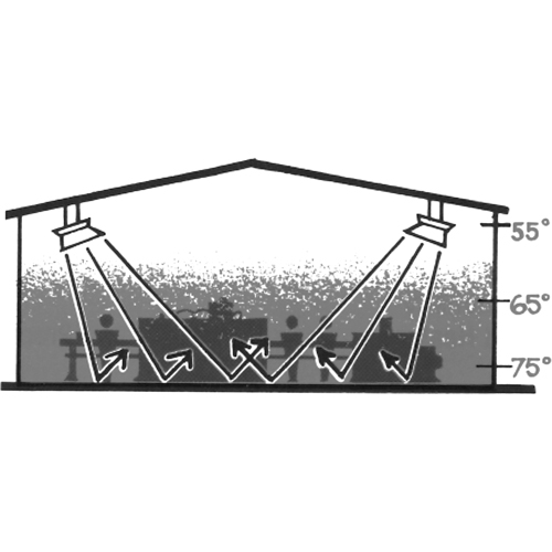4000 Series Heater, Radiant Heat, Natural Gas, 40000 BTU/H Pathway Supply LP