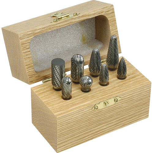 Double Cut Carbide Burr Set, 8 Pieces Pathway Supply LP