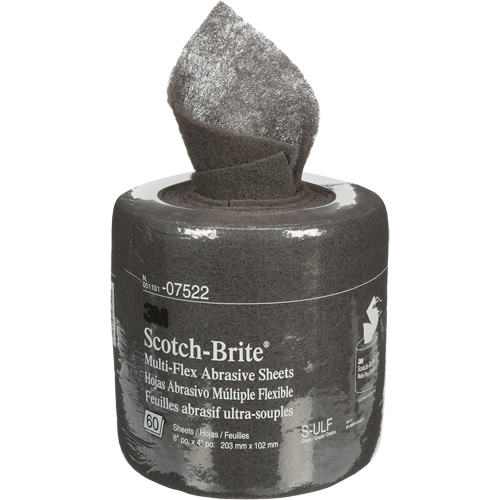 Rouleaux de feuilles Scotch-Brite, Carbure de silicium, 8", Grain Ultra fin Pathway Supply LP