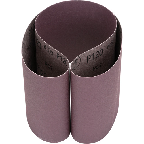 Courroie en textile 241D, 6" la x 48" lo, Oxyde d'aluminium, Grain P120 Pathway Supply LP
