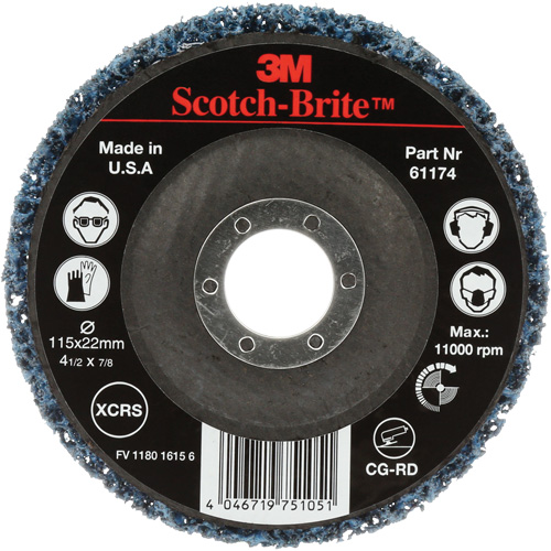 Disque de nettoyage et de d&eacute;capage Scotch-Brite, 4-1/2" dia., Grain Extra grossier, Carbure de silicium Pathway Supply LP