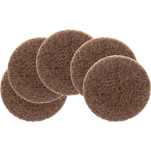 Disque de conditionnement de surface Roloc Scotch-Brite, 2" dia., Grain Cors&eacute;, Oxyde d'aluminium Pathway Supply LP