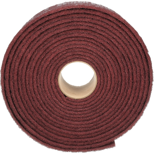 Ruban de nettoyage et de finition Scotch-Brite, Moyen, Oxyde d'aluminium, 4" la x 30' lo Pathway Supply LP