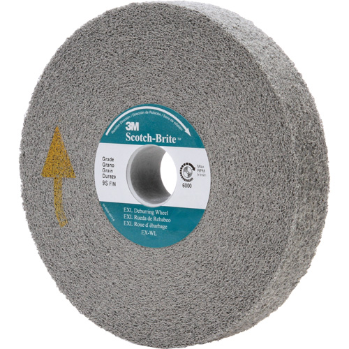 Scotch-Brite EXL Deburring Wheel, 6" x 1", 1" Arbor Pathway Supply LP