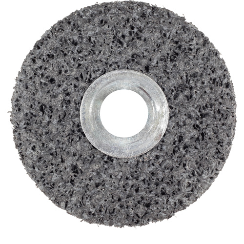 Roue unitaris&eacute; CS-UW Clean & Strip Scotch-Brite, 6" x 1", Arbre de 5/8", Grain de Extra grossier, Carbure de silicium Pathway Supply LP
