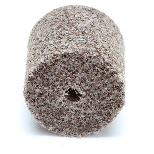 Meule d'abrasion et de polissage unitaris&eacute;e Scotch-Brite, 1" x 1", Arbre de 3/16"-7, Grain de Moyen, Oxyde d'aluminium Pathway Supply LP