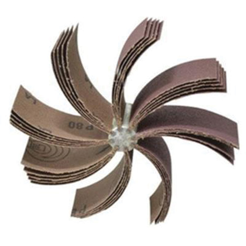 Plain Flap B-830 Bore Polisher, Aluminum Oxide, 80 Grit, 6-3/4" x 1-1/2" Pathway Supply LP
