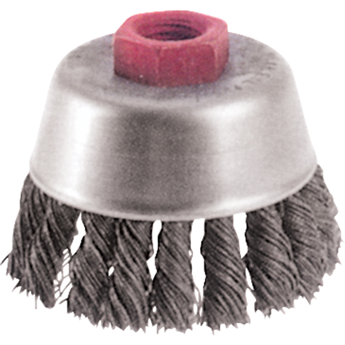 Brosses-boisseau &agrave; fils nou&eacute;s - Petites rectifieuses &agrave; grande vitesse, 2-3/4" dia. x M10x1,25 arbre Pathway Supply LP