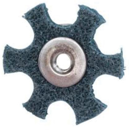 Disque abrasif en forme d'&eacute;toile pour pr&eacute;paration de surface Abrasotex , 1-1/2" dia., Grain Tr&egrave;s fin, Oxyde d'aluminium Pathway Supply LP
