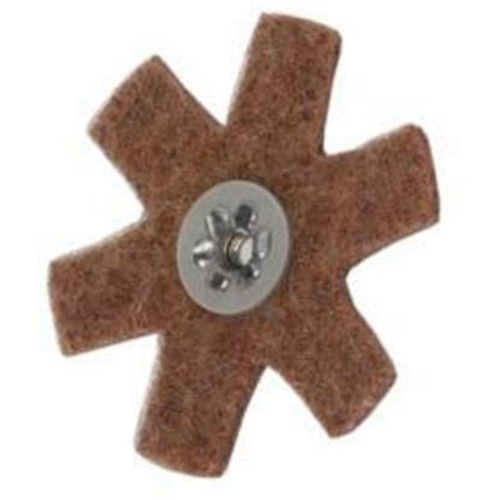 Disque abrasif en forme d'&eacute;toile pour pr&eacute;paration de surface Abrasotex , 3" dia., Grain Cors&eacute;, Oxyde d'aluminium Pathway Supply LP