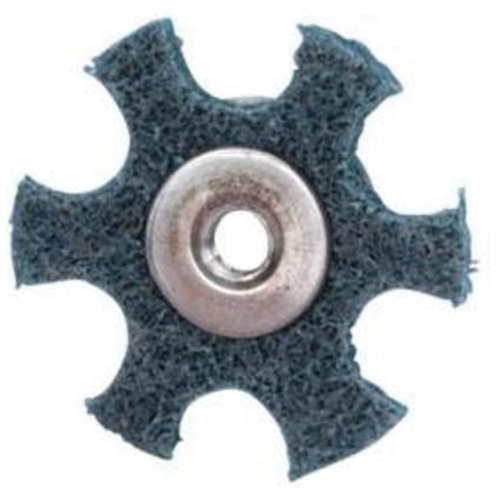 Disque abrasif en forme d'&eacute;toile pour pr&eacute;paration de surface Abrasotex , 3" dia., Grain Tr&egrave;s fin, Oxyde d'aluminium Pathway Supply LP