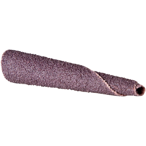 Cartouche de bande abrasive conique ALO, 150 Grain, 5/16" dia., Oxyde d'aluminium, 1-1/2" lo, 1/4" Dimension de l'arbre Pathway Supply LP