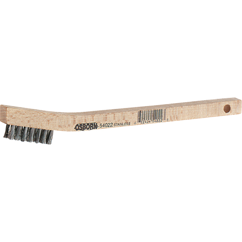 Small Cleaning Scratch Brushes, Stainless Steel, 2 x 9 Wire Rows, 8-5/8" Long Pathway Supply LP