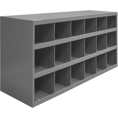 Armoires pour bacs de rangement en acier, 33-3/4" la x 12" p x 19-1/4" h, Gris Pathway Supply LP