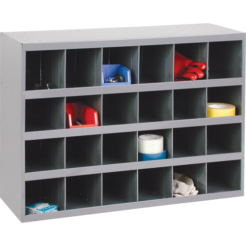Armoires pour bacs de rangement en acier, 33-3/4" la x 12" p x 23-7/8" h, Gris Pathway Supply LP