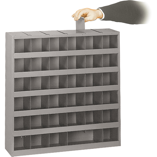 Armoires pour bacs de rangement ajustables, Acier, 36 tiroirs, 23-3/4" x 4-3/4" x 23-3/4", Gris Pathway Supply LP