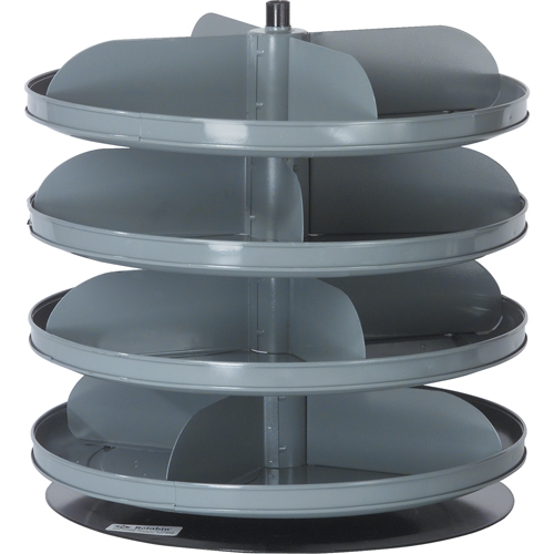 Rotabin&reg; Storage Units, 60 lbs. Capacity per Level, 10 Level, 42-1/8" H x 17" Dia. Pathway Supply LP