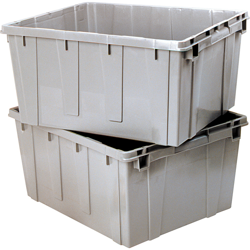 Nesting Container, 21.1" W x 17.7" D x 12" H, Grey Pathway Supply LP