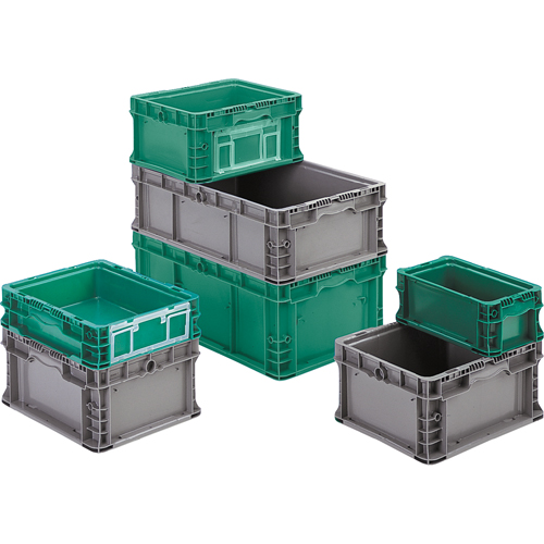Syst&egrave;me de contenants d'exp&eacute;dition 4845 de StakPak Plus, 7-2/5" la x 12" p x 5" h, Vert moyen Pathway Supply LP