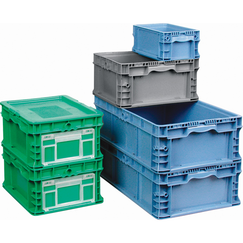 Syst&egrave;me de contenants d'exp&eacute;dition 4845 de Stakpak Plus - Porte-&eacute;tiquettes Pathway Supply LP