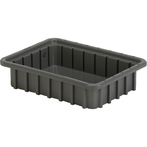 Contenants Divider Box, Poly&eacute;thyl&egrave;ne, 10,8" la x 8,3" p x 2,5" h, Gris Pathway Supply LP