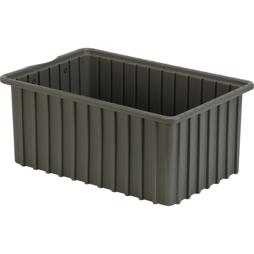 Contenants Divider Box, Poly&eacute;thyl&egrave;ne, 16,5" la x 10,9" p x 7" h, Gris Pathway Supply LP