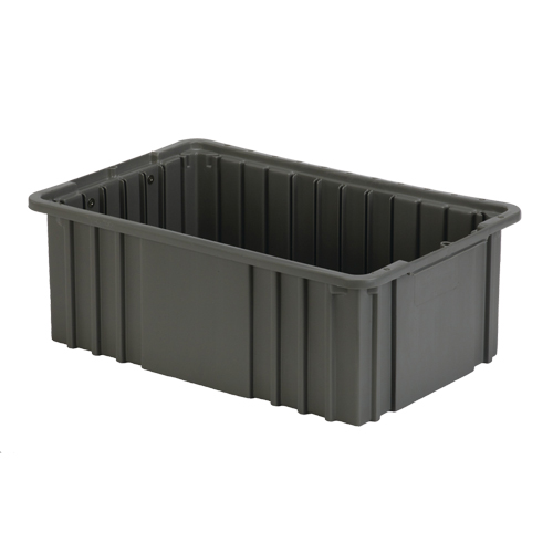 Divider Box, Polyethylene, 15.5" W x 9.9" D x 6" H, Grey Pathway Supply LP