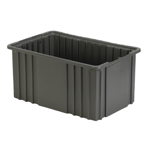 Divider Box, Polyethylene, 15.5" W x 9.9" D x 8" H, Grey Pathway Supply LP