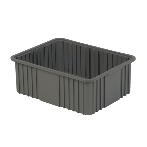 Divider Box, Polyethylene, 20.9" W x 15.9" D x 8" H, Grey Pathway Supply LP