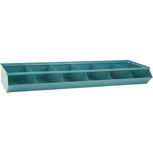 Bacs sectionnels superposables, Cap. 100 lb, 37" la x 12" p x 4-1/2" h, Bleu Pathway Supply LP