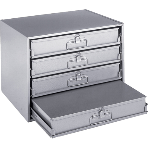 Compartment Box Cabinets, Steel, 4 Slots, 20" W x 15-3/4" D x 15" H, Grey Pathway Supply LP