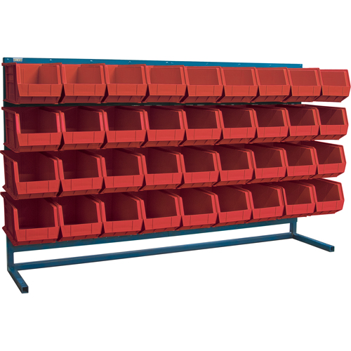 Rayonnage &agrave; persienne avec bacs, 36 bacs, 72" la x 15" p x 40" h Pathway Supply LP