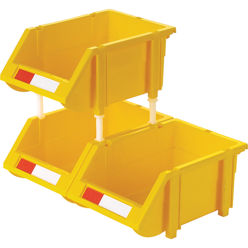 Stack & Hang Bin, 4-13/16" W x 3-3/16" H x 7-1/8" D, Yellow Pathway Supply LP