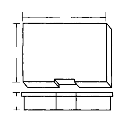 Compartment Case, Plastic, 15-1/2" W x 11-3/4" D x 2-1/2" H, Grey Pathway Supply LP