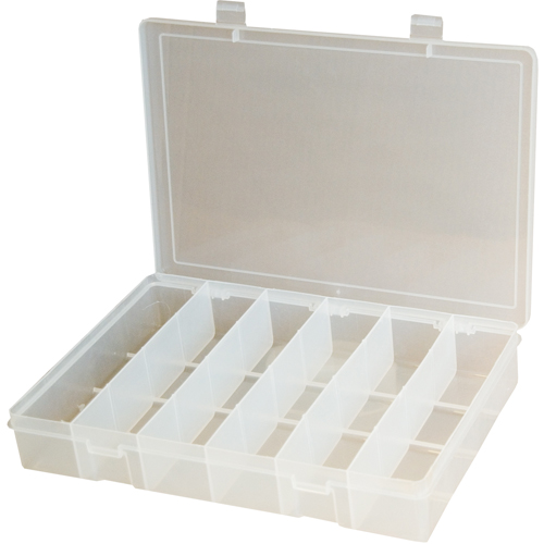 Boîtes &agrave; compartiments compactes en polypropyl&egrave;ne, 11" la x 6-3/4" p x 1-3/4" h, 6 compartiments Pathway Supply LP