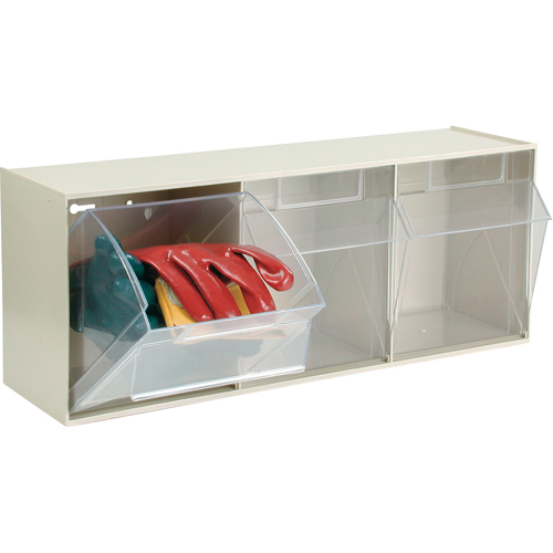 Tip-Out Bins Modular Storage System, 23-5/8" W x 7-3/4" D x 9 1/2" H, 3 Drawers Pathway Supply LP