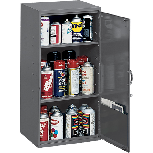 Armoires utilitaires, Acier, 2 Tablettes, 32-3/4" h x 19-7/8" la x 14-1/4" P, Gris Pathway Supply LP