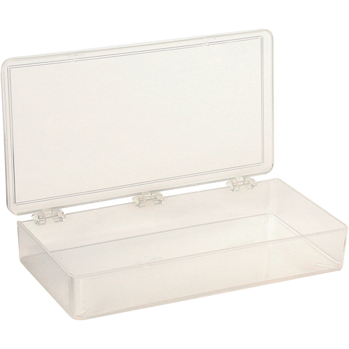K-Resin Compartment Box, Plastic, 4" W x 8" D x 1-3/16" H, Transparent Pathway Supply LP