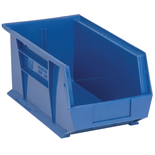 Bacs ultra empilable & suspendable, 8-1/4" la, 7" h x 14-3/4" p, Bleu Pathway Supply LP