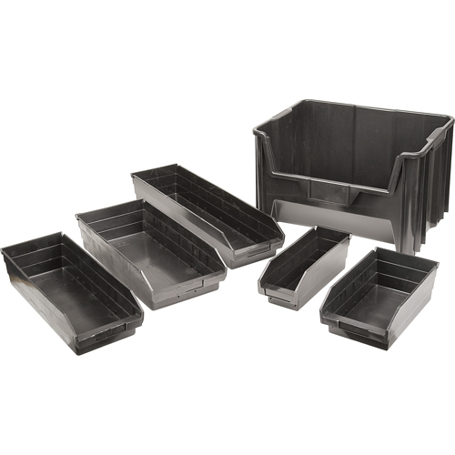 Recycled Shelf Bins, 4-1/8" W x 11-5/8" D x 4" H, 30 lbs. Capacity Pathway Supply LP