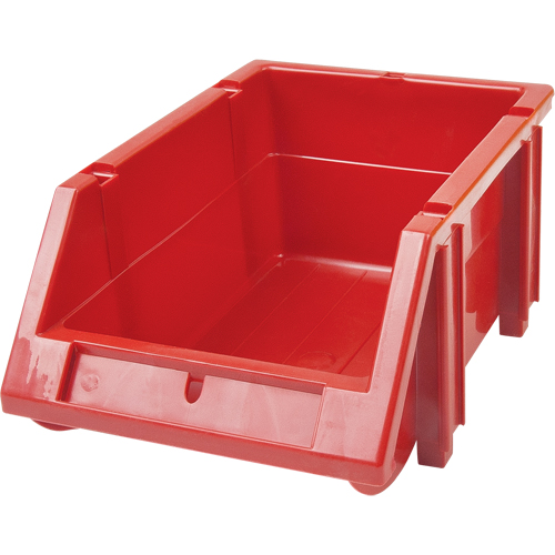 Stack & Hang Bin, 5-7/8" W x 4-11/16" H x 9-13/16" D, Red Pathway Supply LP