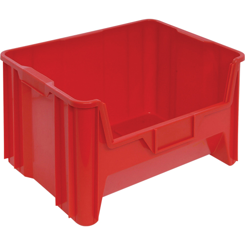 Giant Stacking Containers, 19.875" W x 15.25" D x 12.4375" H, Red Pathway Supply LP
