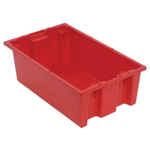 Contenants Stack & Nest, 6" x 18" x 11", Rouge Pathway Supply LP