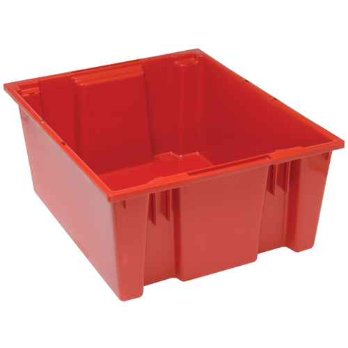 Stack & Nest Totes, 10" x 23.5" x 19.5", Red Pathway Supply LP