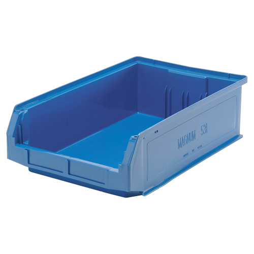 Contenants g&eacute;ants empilables, 12,375" la x 19,75" p x 5,875" h, Bleu Pathway Supply LP