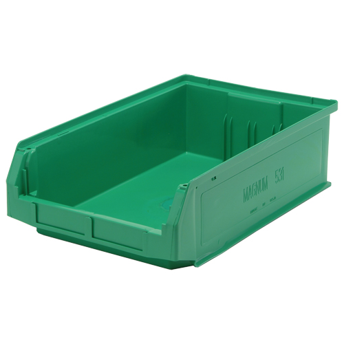Contenants g&eacute;ants empilables, 12,375" la x 19,75" p x 5,875" h, Vert Pathway Supply LP